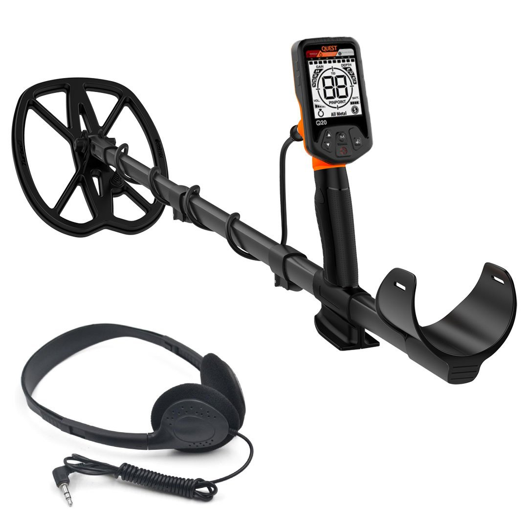Quest Q20 28 cm Başlıklı Tek Para Dedektörü