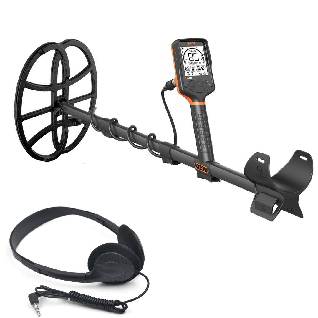 Quest Q30 33 cm Başlıklı Tek Para Dedektörü