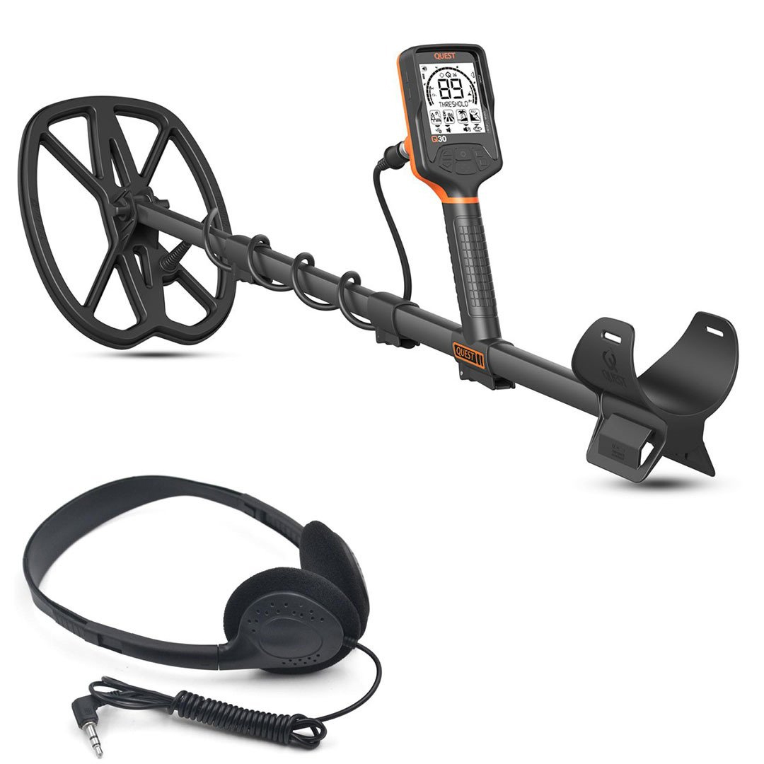 Quest Q30 28 cm Başlıklı Tek Para Dedektörü